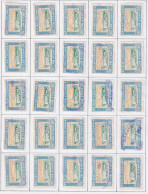 Canada Revenue (British Columbia), Van Dam BCL49, Used RECONSTRUCTED PANE Of 25 - Fiscaux