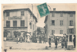 69 // LE BOIS D OINGT   La Place    Hotel De France / ANIMEE - Le Bois D'Oingt