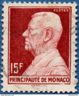 Monaco 1948 Prince Louis II 15 Fr, 1 Value Cancelled 2002.2830 - Gebruikt