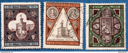 San Marino 1894 Inauguration Government Building Set 3 Values Cancelled - 2005.2619 Dull Printing - Gebraucht