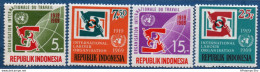 Indonesia 1969, ILO Labor Organisation 4 Stamps MNH 2105.2439 OIT, - OIT