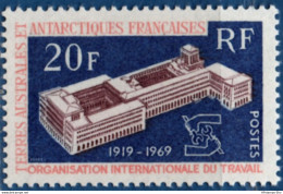 French Antarctic Territory 1969, ILO Labor Organisation 1 Stamp MNH 2105.2444 OIT, - OIT