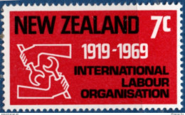 New Zealand 1969, ILO Labor Organisation 1 Stamp MNH 2105.2443 OIT, - OIT