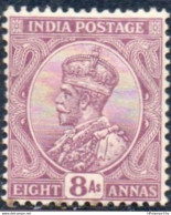 British India 1911 George V 8 A Purper MH 2301.0827 - 1911-35 King George V