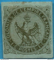 France Colonies 1859 1 C Eagle Olive Unused 2305.0801 - Eagle And Crown