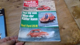 142 / AUTO MOTOR UND SPORT N° 23 1969 TEST COCCINELLE VW 1300 WAS DER KAFER KANN - Automobile & Transport