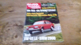 142 / AUTO MOTOR UND SPORT N° 20 1969  ALFA ROMEO T33 STRADA  TEST VW 411 LE BMW 2800 - Auto & Verkehr