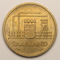 10 Franken Territoire De La Sarre, 1954 - 10 Franchi