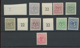 1951. Chiffres 841 Et 849/859  (tirage 200  Ex). - 1941-1960