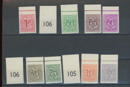 1951. Chiffres 849/859  (tirage 200  Ex)  Avec Bord - 1941-1960
