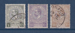 Monaco - Taxe - YT N° 8 à 10 - Oblitéré - 1910 - Taxe