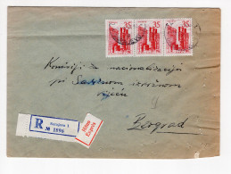 1962. YUGOSLAVIA,BOSNIA,SARAJEVO,TPO 4 SARAJEVO - BEOGRAD,RECORDED,EXPRESS,COVER - Covers & Documents