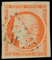 EMISSION DE 1849 - 5a   40c. Orange Vif, Grandes Marges, Obl. PC, TB - 1849-1850 Ceres