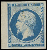 * EMPIRE NON DENTELE - R15c 25c. Bleu, REIMPRESSION, Bdf, TB - 1853-1860 Napoleon III