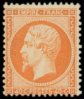 ** EMPIRE DENTELE - 23   40c. Orange, Frais Et TB. C - 1862 Napoleon III