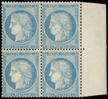 ** SIEGE DE PARIS - 37   20c. Bleu, BLOC De 4 Bdf, 1 Ex. Légère Adhérence, Frais, TB/TTB - 1870 Siege Of Paris