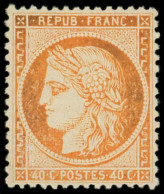 * SIEGE DE PARIS - 38   40c. Orange, Quasiment **, TTB. C - 1870 Siege Of Paris