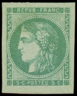 * EMISSION DE BORDEAUX - 42Bg  5c. Vert, R II, Jolie Nuance, TB. C - 1870 Bordeaux Printing