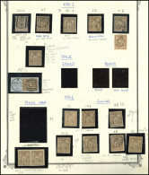 TYPE SAGE - 69 Et 80, 30c. Brun Clair, T I Et II, Collection Spécialisée, Neufs Et Obl., Nuances, Variétés, Mill., Bande - 1876-1878 Sage (Type I)