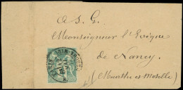 Let TYPE SAGE SUR LETTRES - N°63 Obl. Càd PARIS 12/5/77 S. Bande, TB - 1877-1920: Semi Modern Period