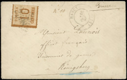 Let ALSACE-LORRAINE - 5   10c. Bistre-brun, Obl. GC 2598 S. Env., Càd NANCY 18/10/70, Obl. Rare, TB - Covers & Documents