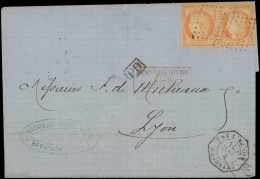 Let POSTE MARITIME - N°38 PAIRE Obl. ANCRE S. LSC, Càd Octog. BEYROUTH PAQ. FR. X N°3 1/12/71, TB - Schiffspost