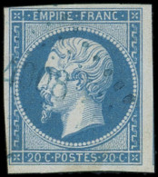 BUREAUX FRANCAIS A L'ETRANGER - N°14A Obl. PC 4008 Bleu De GALATZ, TB - 1849-1876: Classic Period
