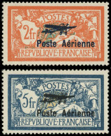 * POSTE AERIENNE - 1/2 2f. Et 5f, Salon De Marseille, Très Bon Centrage, TTB - 1927-1959 Ungebraucht