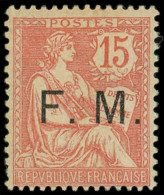 ** FRANCHISE MILITAIRE - 2    15c. Vermillon, TB - Military Postage Stamps