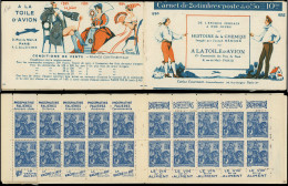 CARNETS (N° Yvert) - 257-C5    Jeanne D'Arc, 50c. Bleu, N°257a, T I, S. Histoire De La Chemise, Couv. A LA TOILE D'AVION - Other & Unclassified