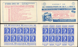 CARNETS (N° Yvert) - 1011B-C3   Muller, 20f. Bleu, N°1011Bb, T I, S. 15-57, HORLOGERIE DU DOUBS, TB - Other & Unclassified