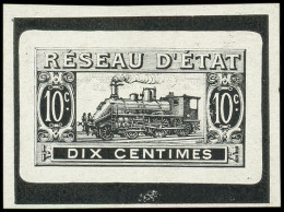 (*) COLIS POSTAUX  (N° Et Cote Maury) - Réseau D'Etat, épreuve En Noir Du Poinçon Définitif Avec Les Valeurs Faciales Su - Mint/Hinged