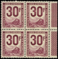 ** COLIS POSTAUX  (N° Et Cote Maury) - Timbres Pour Petits Colis 44 : 30f. Violet, BLOC De 4 Bdf, TB - Other & Unclassified