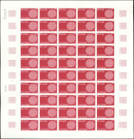 ** NON DENTELES EN FEUILLES - 1637/38 Europa 1970, FEUILLES De 50, TB - Unclassified