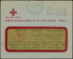 Let Guerre 1939/1945 - Message CR Algérie-France Avec Son Env. De Réexpédition, Cachet Deutsches Rotes Kreuz, R Et TB - WW II