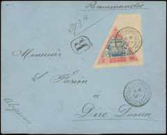 Let COTE DES SOMALIS 19 : 5f. Rose Et Bleu, Bdf, Obl. Càd DJIBOUTI 6/5/10 S. Env. Rec., Arr. DIRRE-DAOUA ABYSSINIE, TTB - Sonstige & Ohne Zuordnung