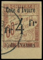 COTE D'IVOIRE Colis Postaux 11Aa : 4f. Sur 60c. Brun Sur Chamois, T XVI, SANS Accent, Obl., TB - Sonstige & Ohne Zuordnung