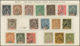 INDE 1/13 (sf. N°7) Et 14/19 : Séries Groupe De 1892-1907, N°18 *, TB - Sonstige & Ohne Zuordnung