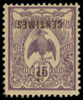 * NOUVELLE CALEDONIE 113b : 5c. Sur 15c. Violet, Surcharge RENVERSEE, TB - Ungebraucht