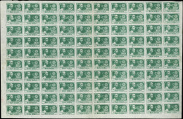 (*) VIETNAM DU NORD 63 : 100d. Vert, FEUILLE De 100 Pliée, TB - Vietnam