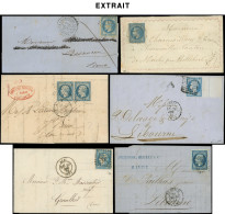 Let 110 Lots De Vente Sur Offres Sur Leur Fiche D'origine, Lettres De France, Classiques Dont Ballons Montés, XXe Siècle - Collections (with Albums)