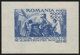 Rumänien 1947 - Mi-Nr. Block 36 ** - MNH - Sozialer Hilfsfonds - Unused Stamps