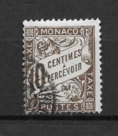 MONACO , TAXE No 4 , OBLITERE , TB . - Impuesto