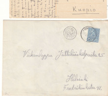 Finlande - Lettre De 1955 - Avec Cachet Rural 692 - Exp Vers Helsinki - - Briefe U. Dokumente