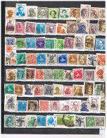 LOT DE 146 TIMBRES D INDE SUR FRAGMENT OBLITERES - Lots & Serien