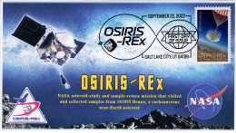 USA 2023 Space NASA,OSIRIS REx,Earth, Asteroid, Satellite, Pictorial Postmark, FDC Cover (**) - Lettres & Documents