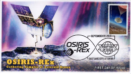 USA 2023 Space NASA,OSIRIS REx,Earth, Asteroid, Satellite, Drill, Pictorial Postmark, FDC Cover (**) - Lettres & Documents