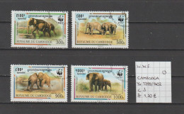 (TJ) W.W.F. - Cambodga YT 1399/1402 (gest./obl./used) - Gebruikt