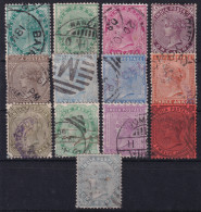 INDIA 1882 - Canceled - SG# 84, 85, 86, 89, 90, 91, 92, 93, 95, 97, 98, 100, 101 - 1882-1901 Keizerrijk