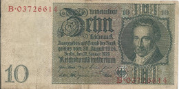 10 Mark 1929 Allemagne Ddr - Other & Unclassified